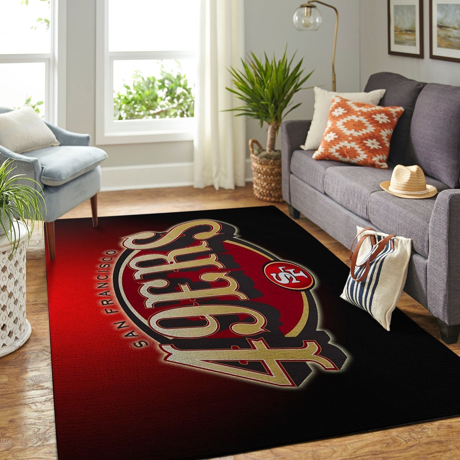 amazon san francisco 49ers living room area no4891 rug 1603001877122 1603001877122