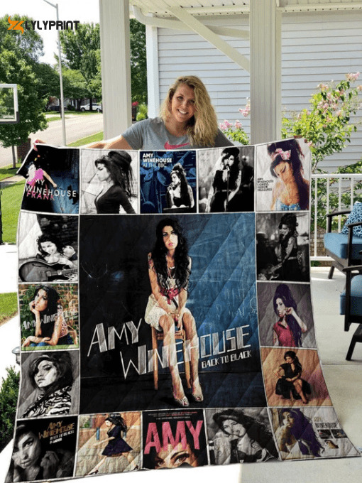 amy winehouse 2 quilt blanket for fans home decor gift