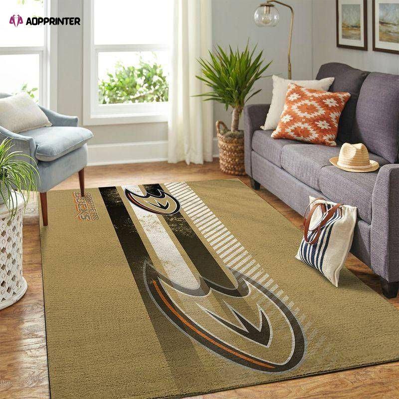 anaheim ducks rug living room floor decor fan gifts 12