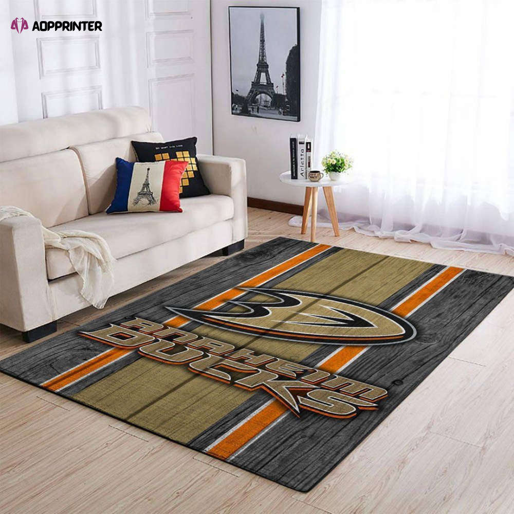 anaheim ducks rug living room floor decor fan gifts 27