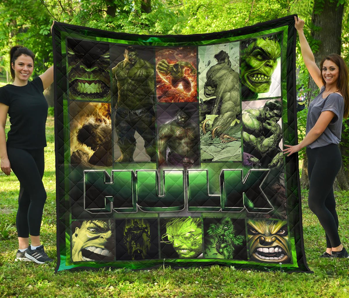 angry hulk swamp thing premium quilt blanket movie home decor custom for fans blkll