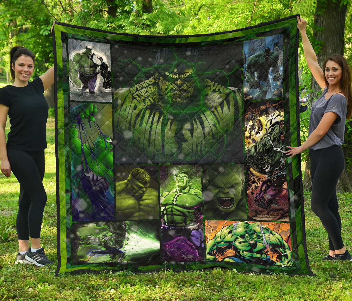 angry hulk the incredible hulk premium quilt blanket movie home decor custom for fans i8uau