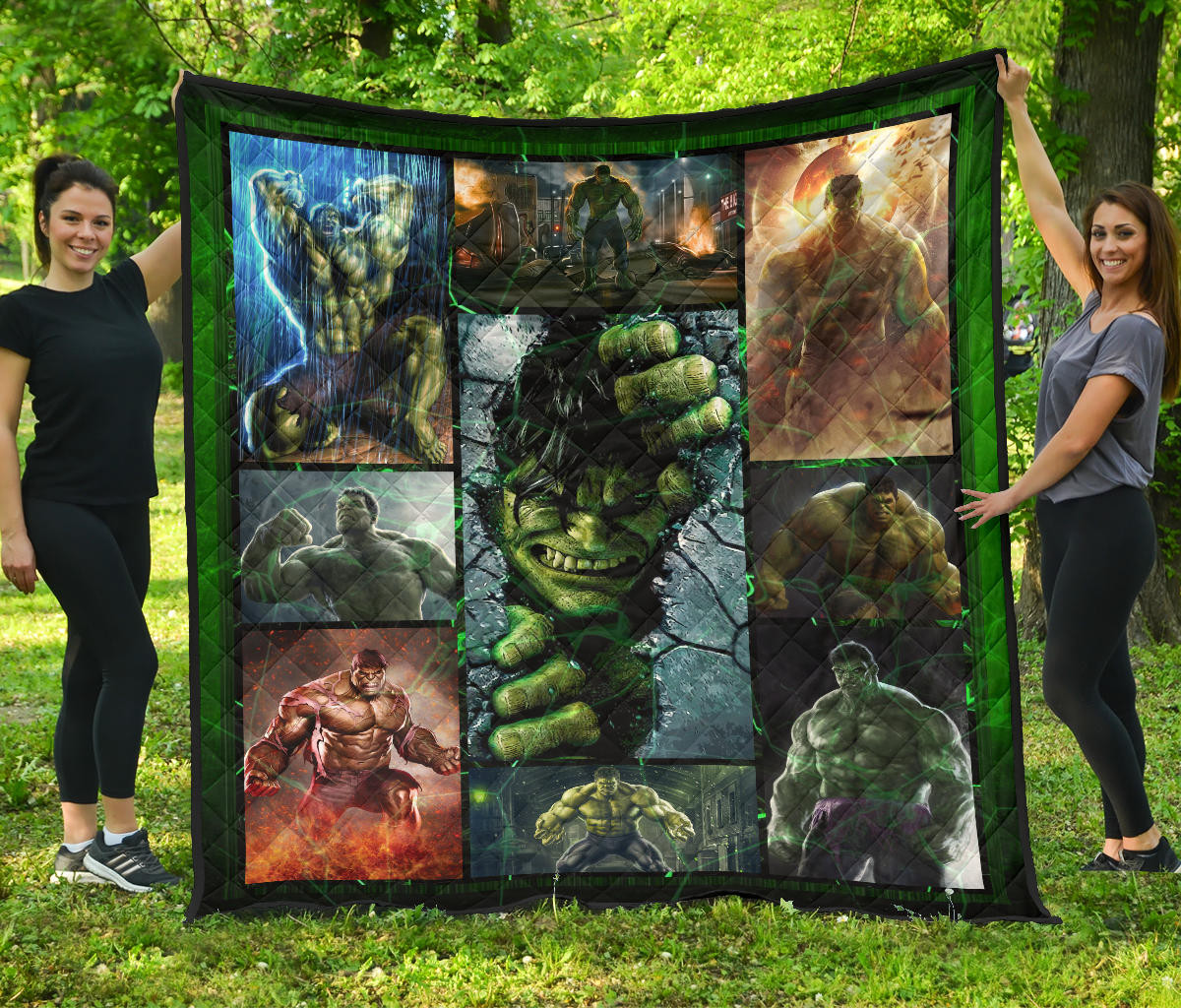 angry hulk the incredible hulk premium quilt blanket movie home decor custom for fans ttv0g