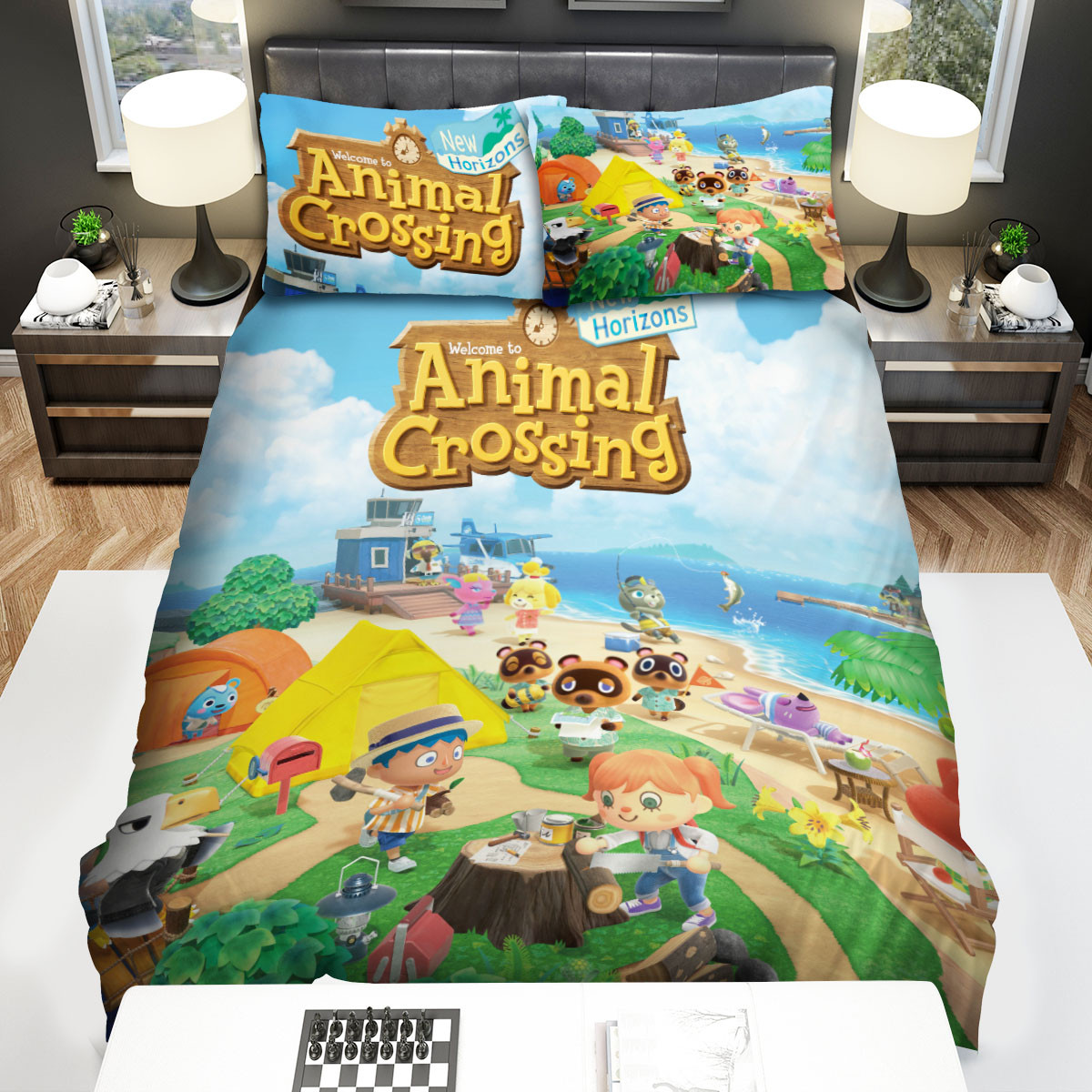 animal crossing new horizon characters comforter duvet cover bed sheets bedding sets hzg4l