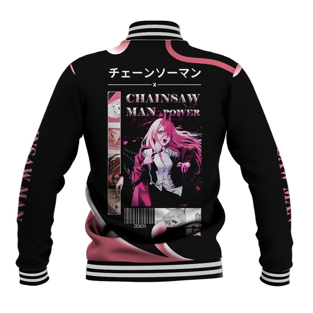 anime chainsaw man streetwear baseball jacket power ts07 336584 1600x