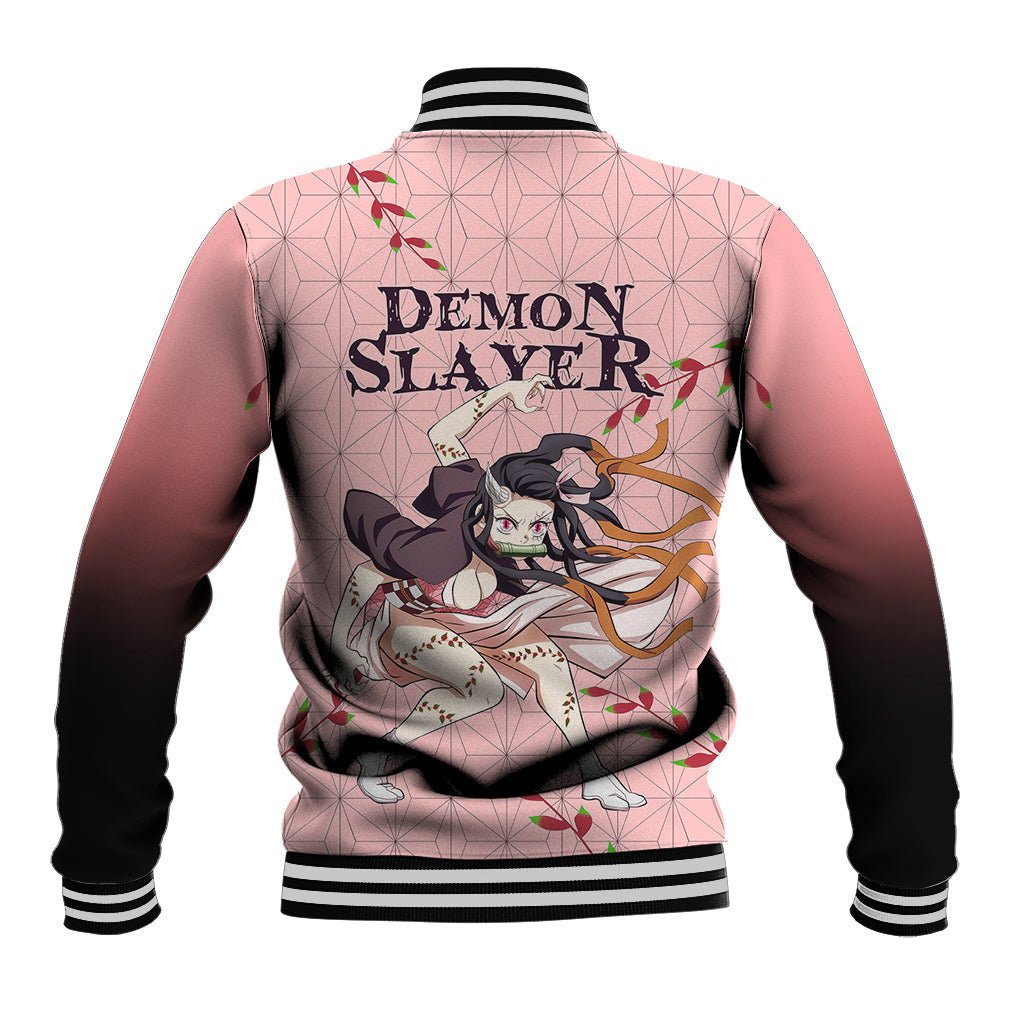 anime demon slayer nezuko baseball jacket asanoha pattern ts07 763544 1600x