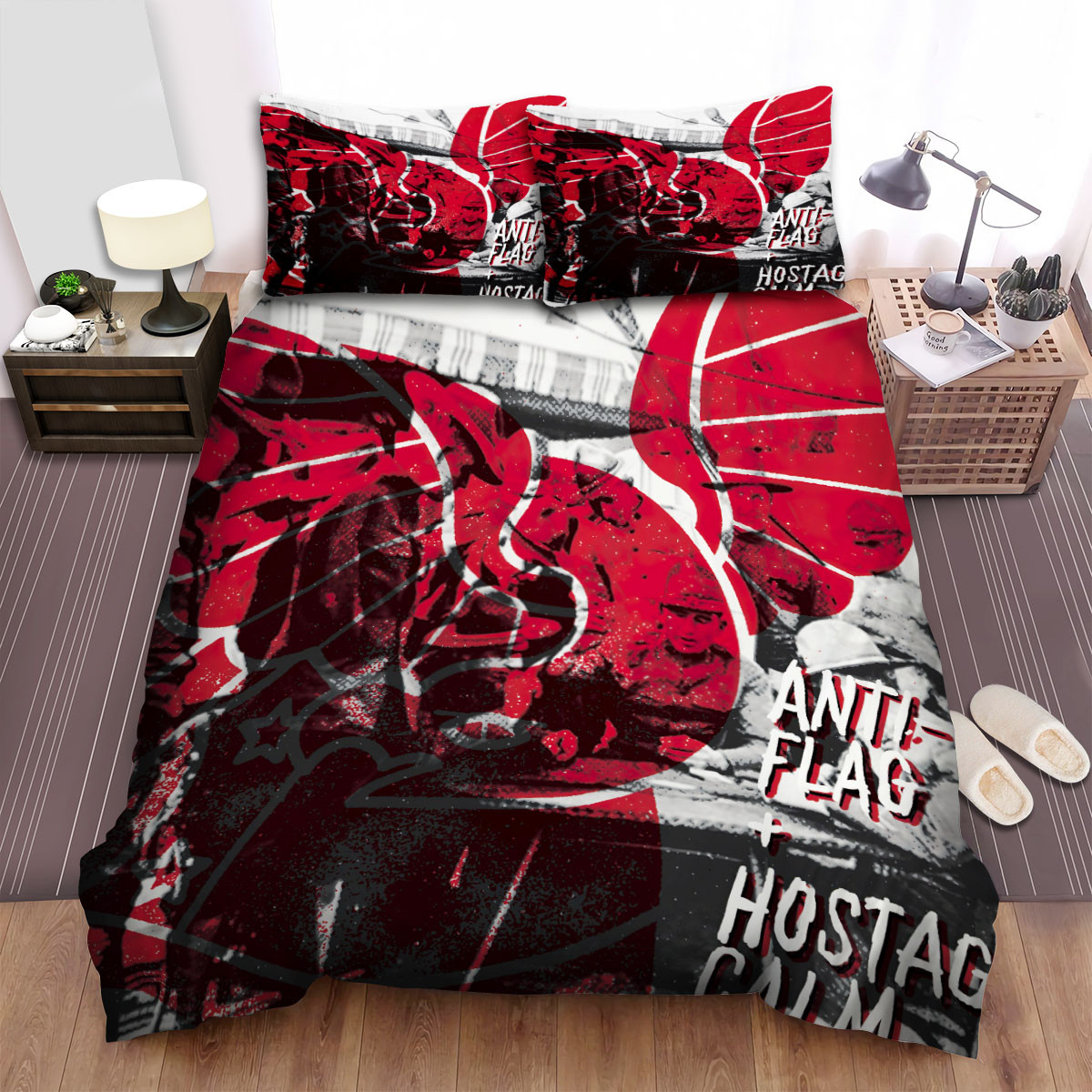 anti flag hostage calm duvet cover bedroom sets comfortable bedding sets lazyq