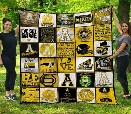 appalachian state mountaineer quilt blanket 500x435 1