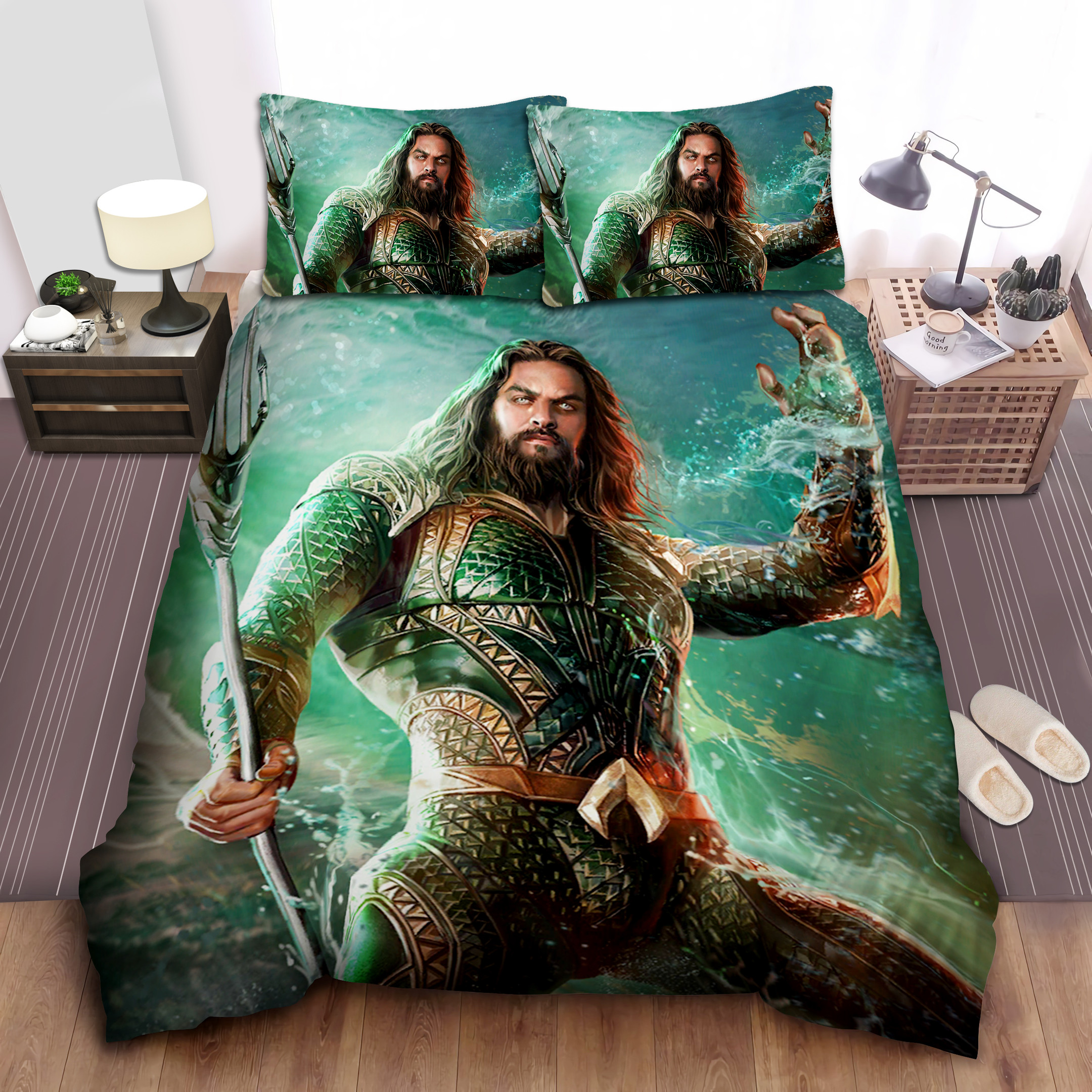 aquaman the king of atlantis illustration duvet cover bedroom sets comfortable bedding sets w53sw