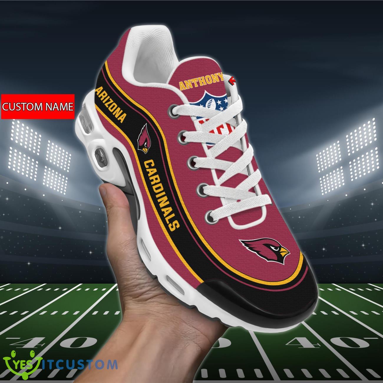 arizona cardinals nfl air cushion sports shoes custom name for fans