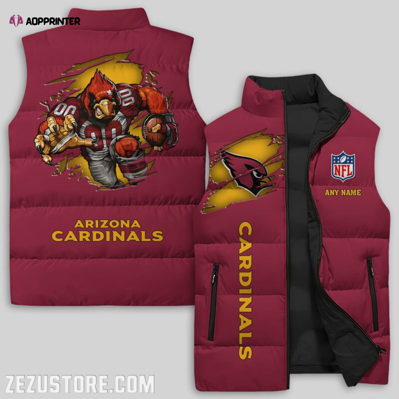 arizona cardinals nfl sleeveless puffer jacket custom for fans gifts 21