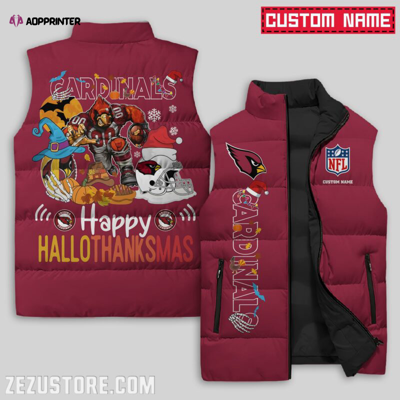 arizona cardinals nfl sleeveless puffer jacket custom for fans gifts 9