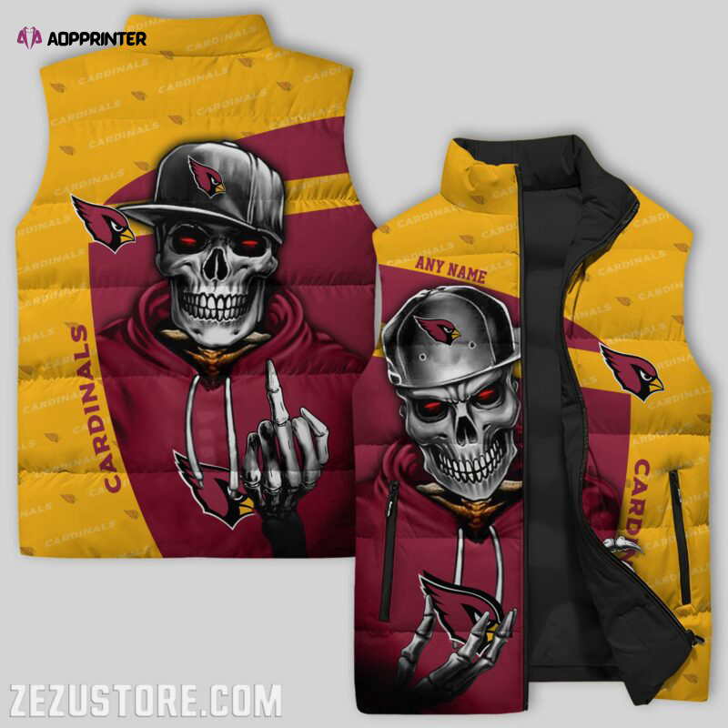 arizona cardinals nfl sleeveless puffer jacket custom for fans spj2276