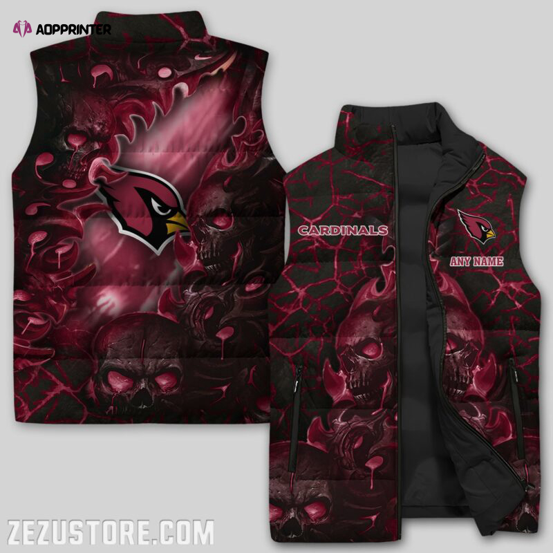 arizona cardinals nfl sleeveless puffer jacket custom for fans spj2310