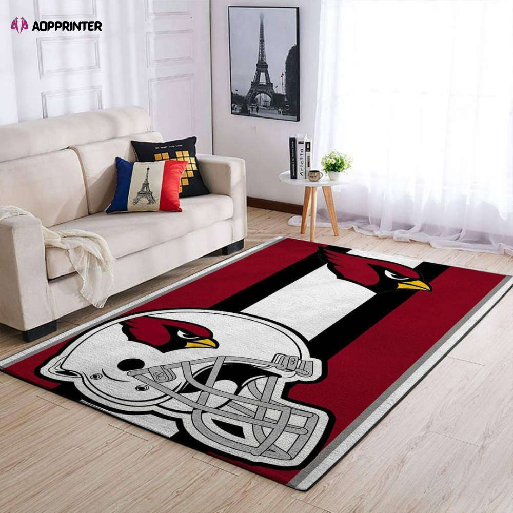 arizona cardinals rug living room floor decor fan gifts 18