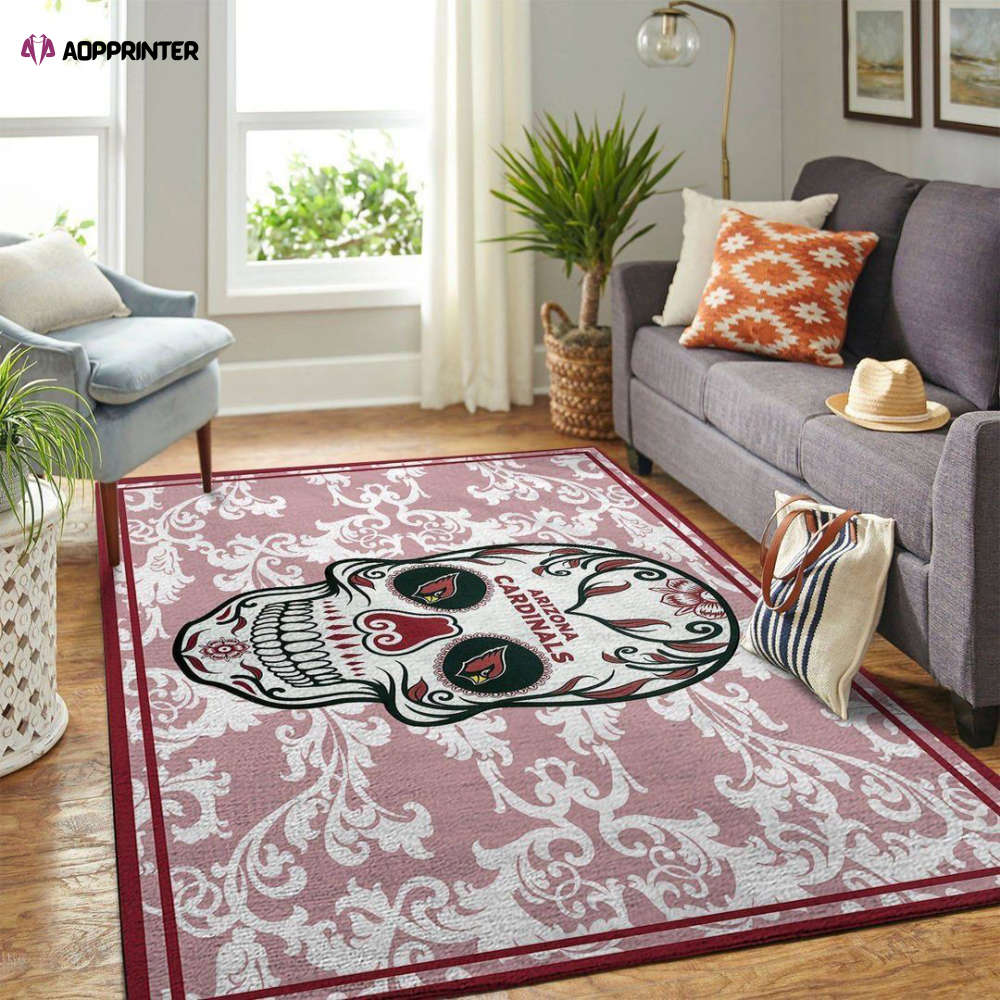 arizona cardinals rug living room floor decor fan gifts 27