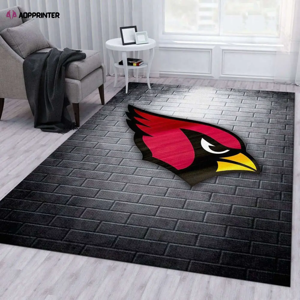 arizona cardinals rug living room floor decor fan gifts 30