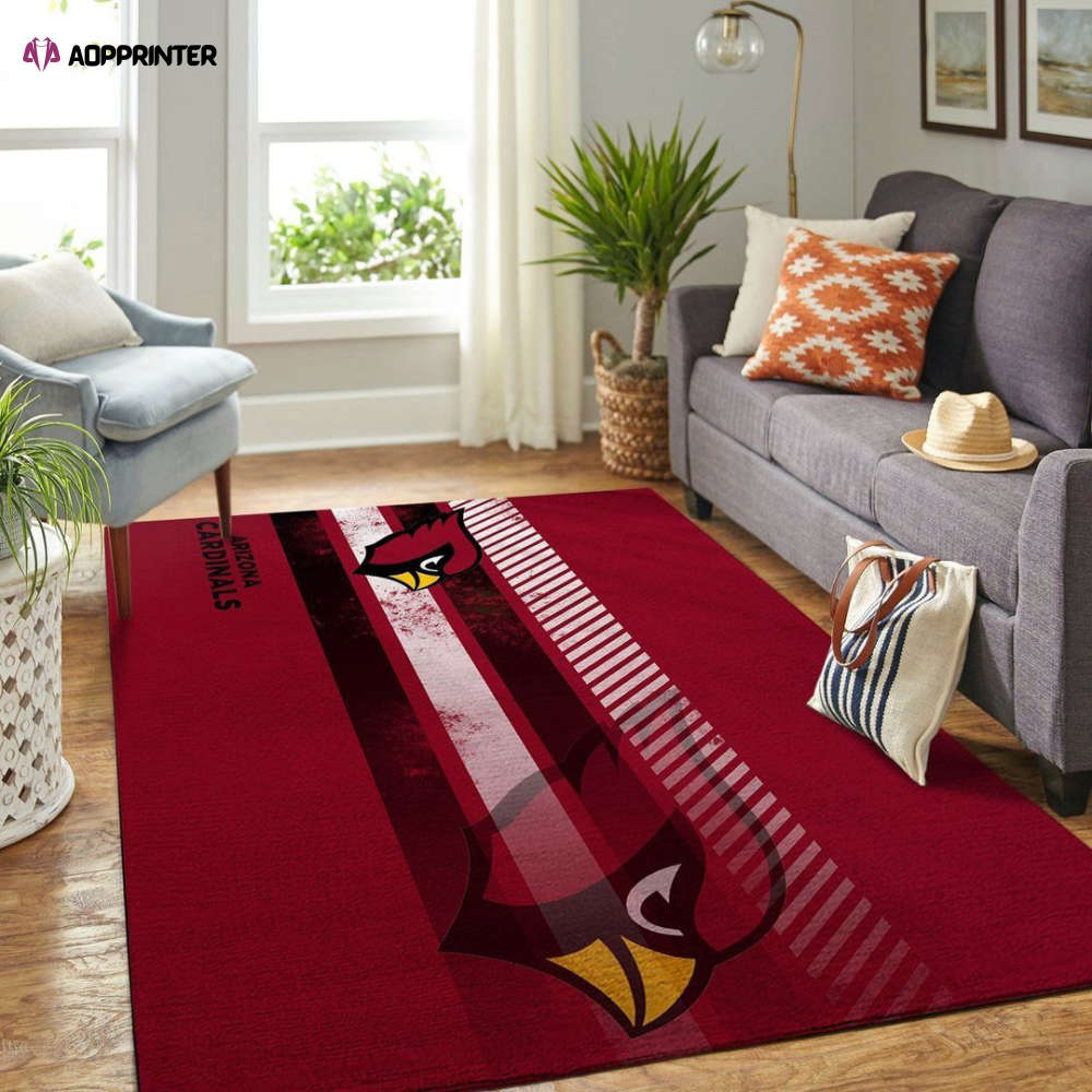 arizona cardinals rug living room floor decor fan gifts 33