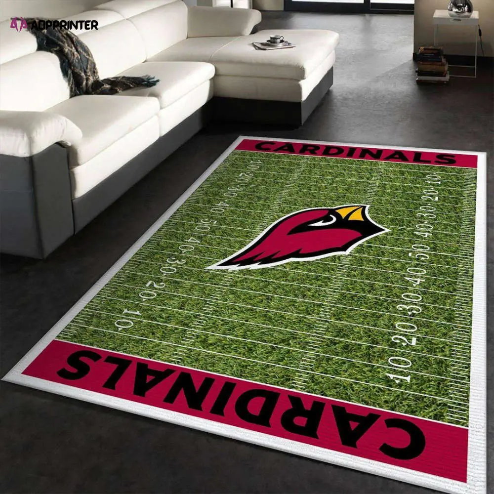 arizona cardinals rug living room floor decor fan gifts 39