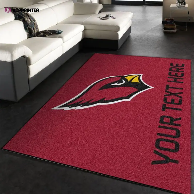 arizona cardinals rug living room floor decor fan gifts 42