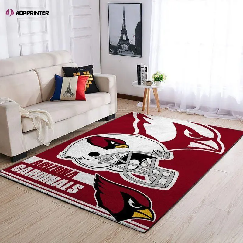 arizona cardinals rug living room floor decor fan gifts 45