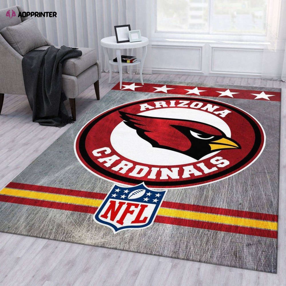 arizona cardinals rug living room floor decor fan gifts 46