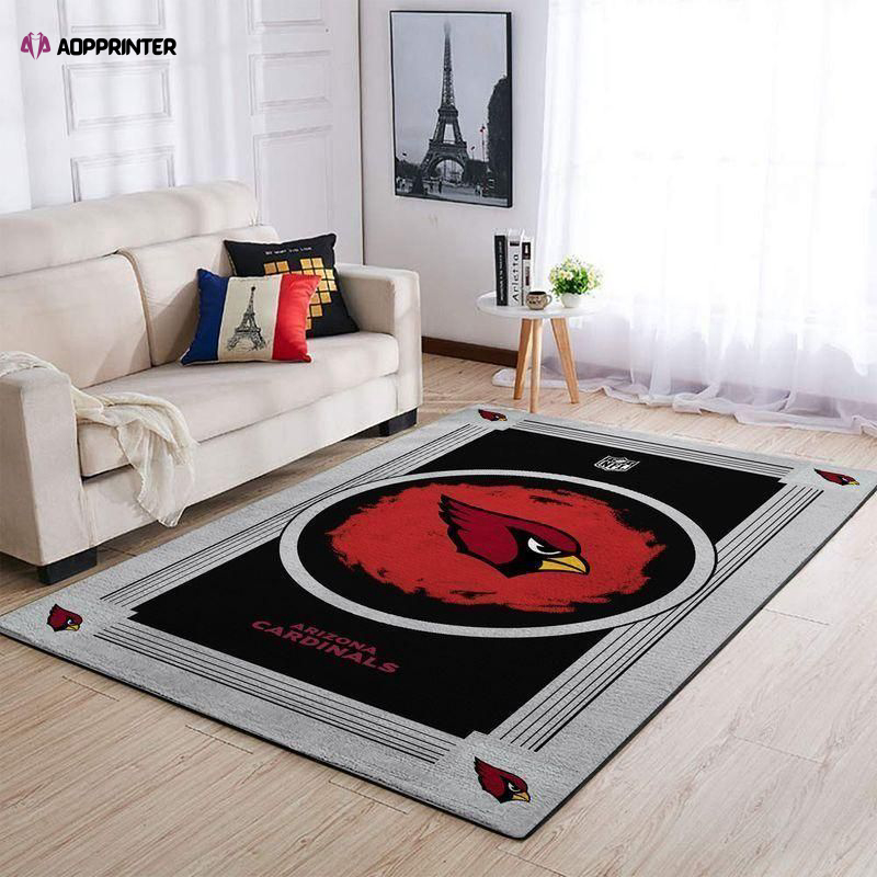 arizona cardinals rug living room floor decor fan gifts 51