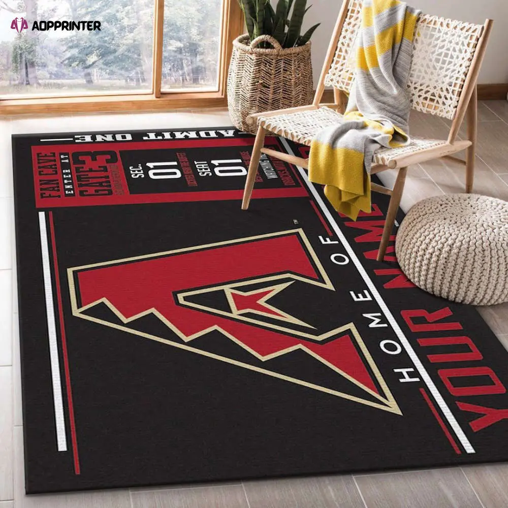arizona diamondbacks rug living room floor decor fan gifts