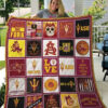 arizona state sun devils 2 quilt blanket