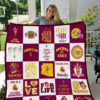 arizona state sun devils 2 quilt blanket for fans home decor gift 1 3