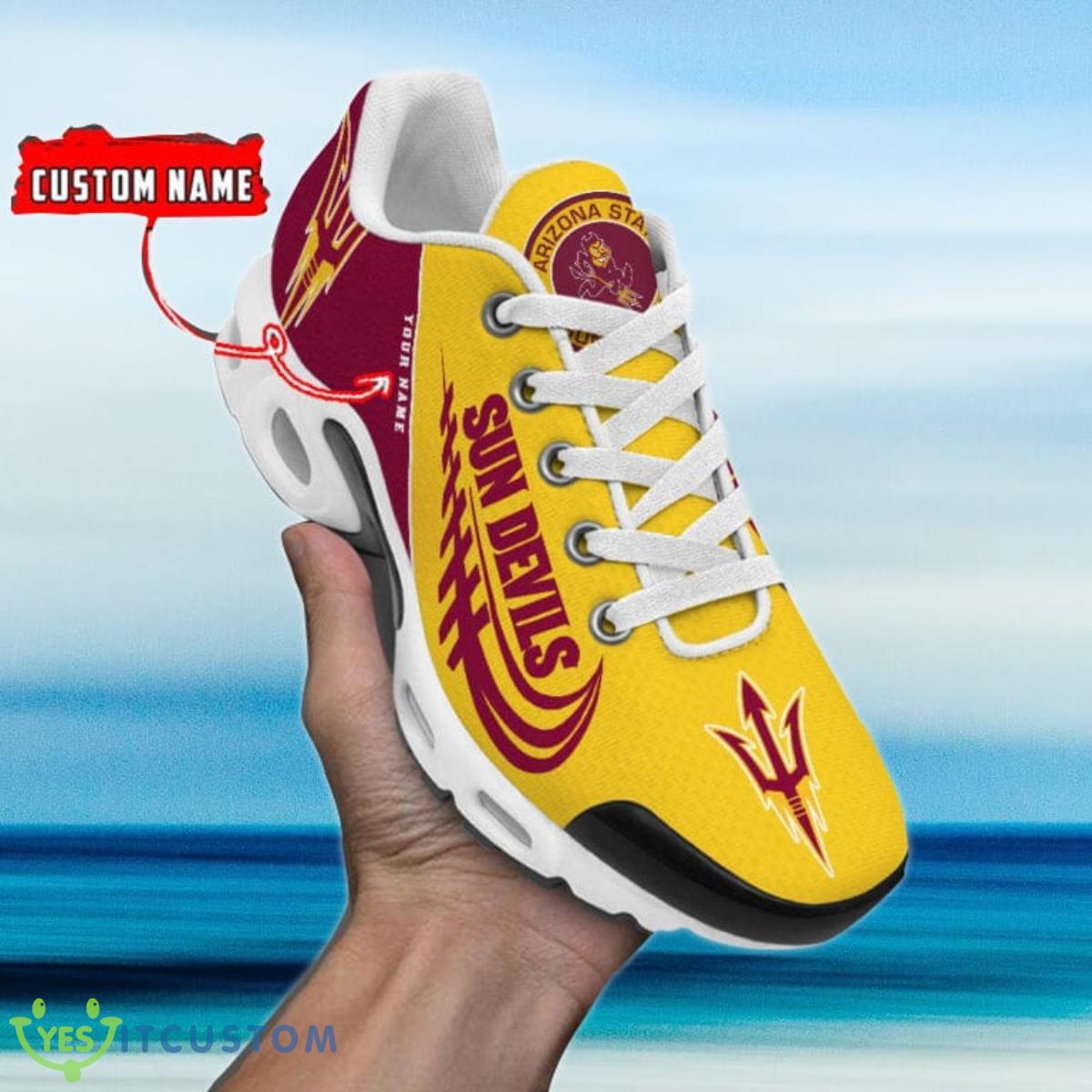 arizona state sun devils custom name air cushion sports shoes