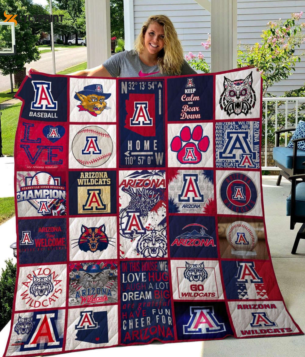 arizona wildcats 1 quilt blanket for fans home decor gift 1 3