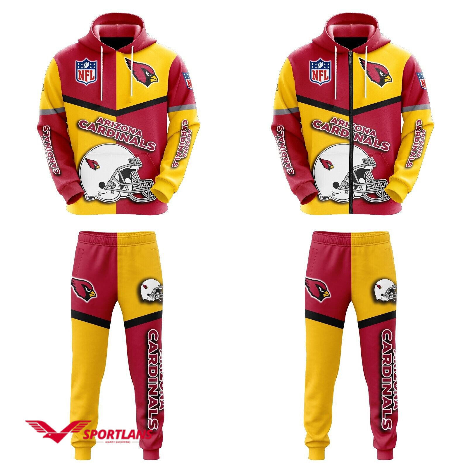 arizona cardinals nfl personalized combo hoodie2C zip hoodie and joggers for nfl fans tmhj22011001 vr0fkfpzmh