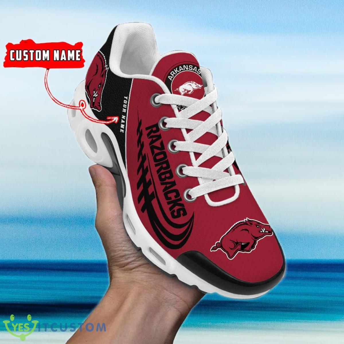 arkansas razorbacks custom name air cushion sports shoes