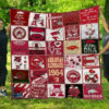 arkansas razorbacks quilt blanket for fans home decor gift 4