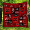 arkansas state red wolves 2 quilt blanket for fans home decor gift 1