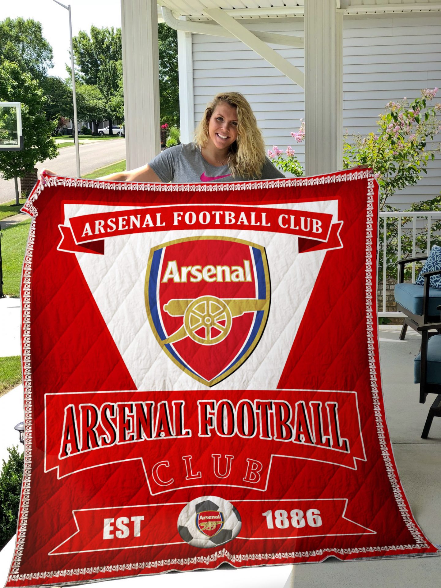 arsenal football club quilt blanket 1621743211