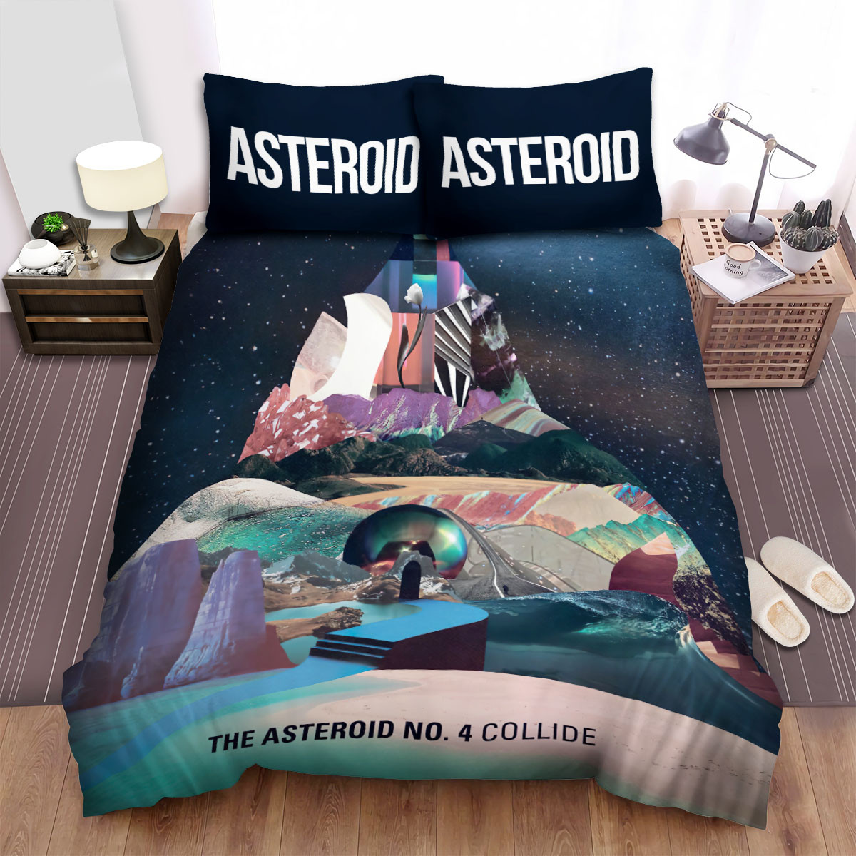 asteroid sheets bed spread comforter duvet cover bedding sets eq4do