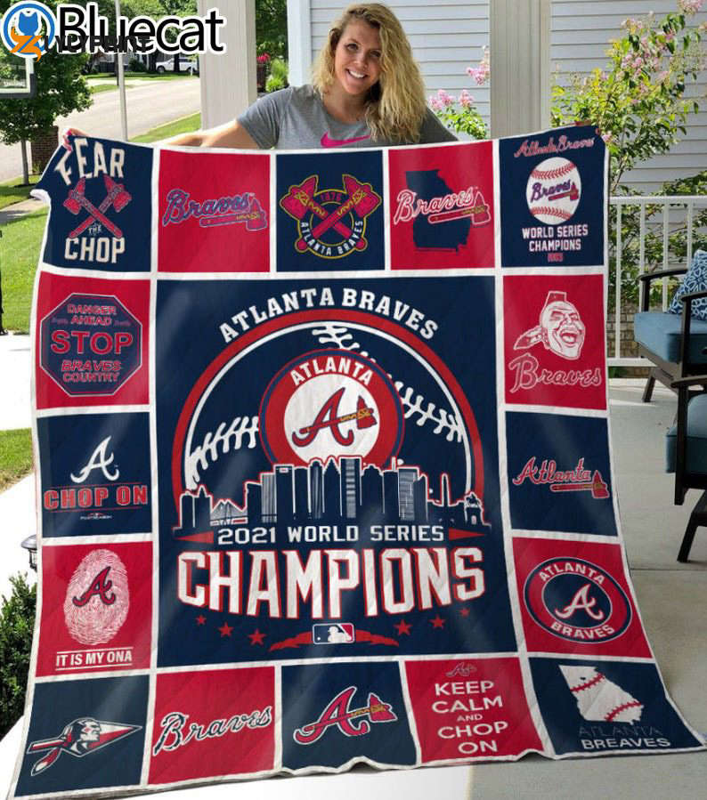 atlanta braves 2 quilt blanket for fans home decor gift 1