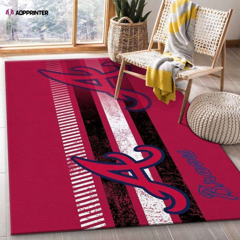 atlanta braves rug living room floor decor fan gifts 21