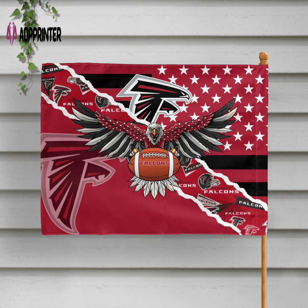 atlanta falcons american landscape house flag 5