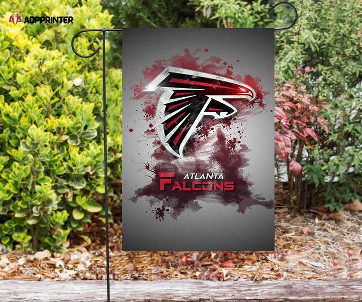 atlanta falcons brush splash double sided printing garden flag home decor gifts