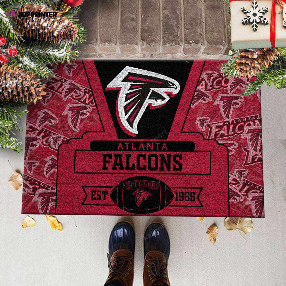 atlanta falcons doormat best gift for home decor 1 1