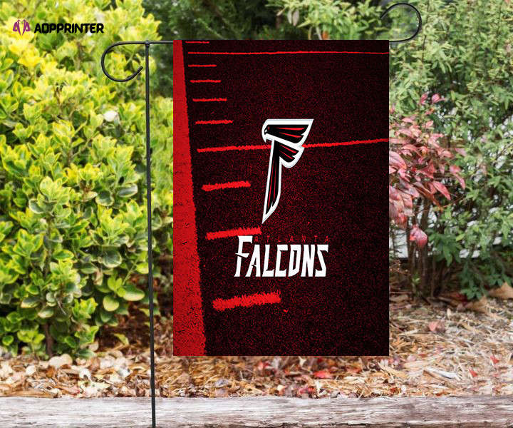 atlanta falcons grass field2 double sided printing garden flag home decor gifts