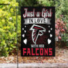 atlanta falcons just a girl in love with her falcons double sided printing garden flag home decor gifts