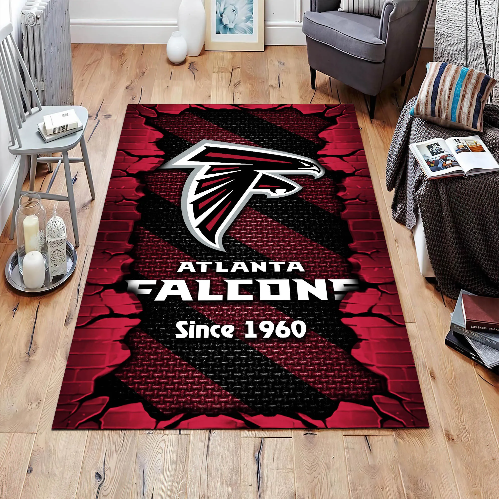 atlanta falcons living room rug football team living room rug football fan gifts ehivm 54132 oyygk