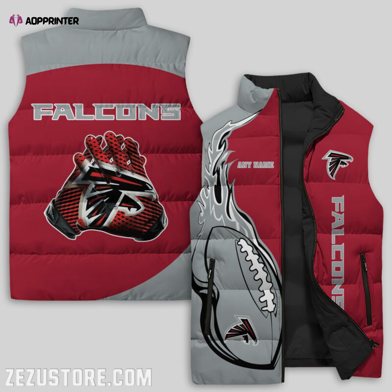 atlanta falcons nfl sleeveless puffer jacket custom for fans gifts 12