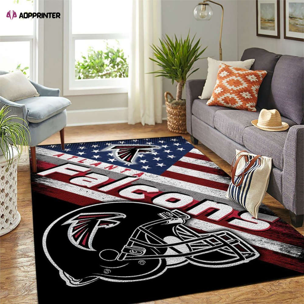 atlanta falcons rug living room floor decor fan gifts 12