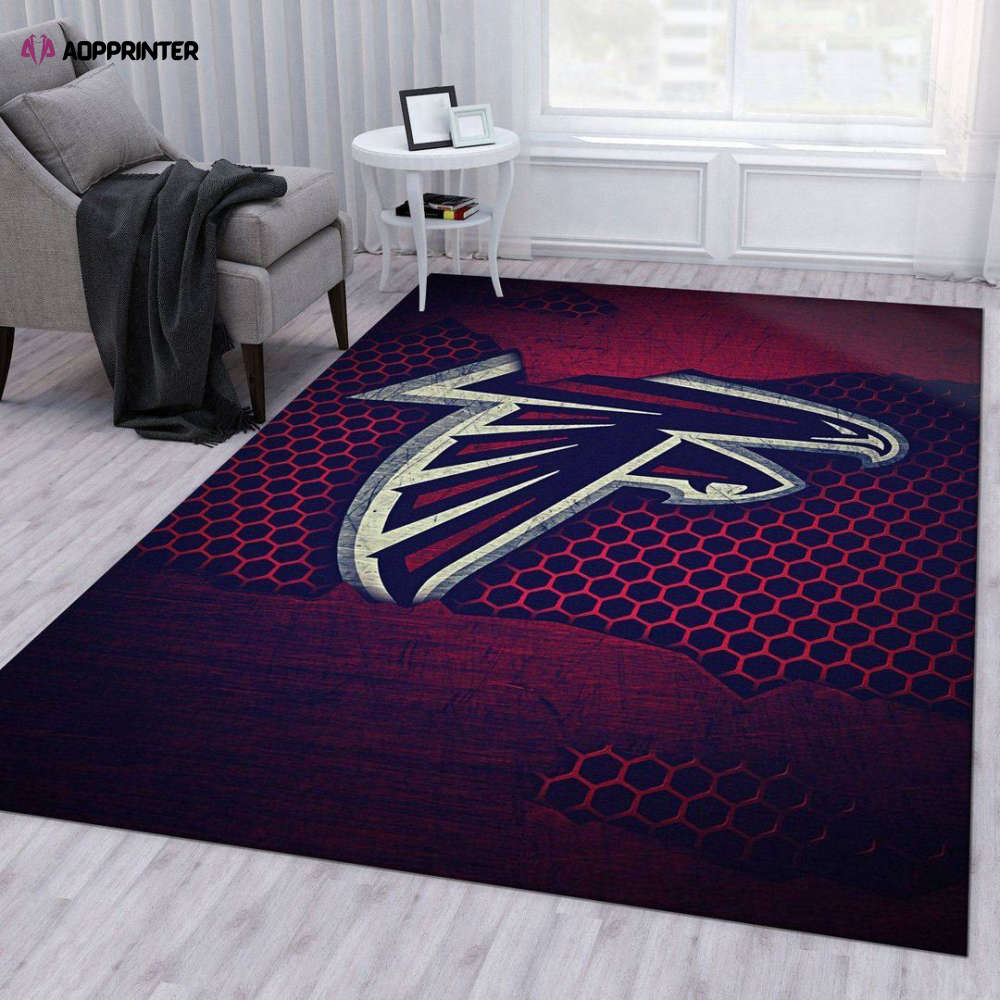 atlanta falcons rug living room floor decor fan gifts 15