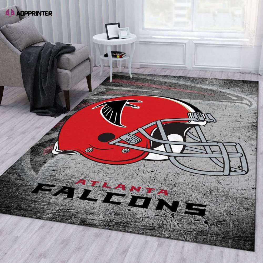 atlanta falcons rug living room floor decor fan gifts 18